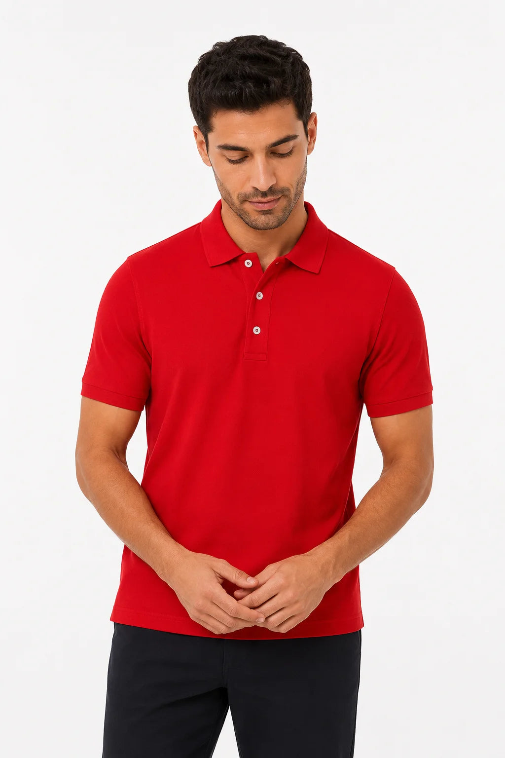 Camisa Polo Piquet Lisa Vermelho