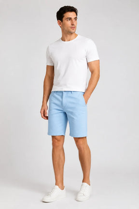 Bermuda Jeans Elastano Azul Escuro