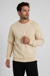Blusa Moletom Flanelado Bege