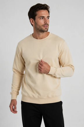 Blusa Moletom Flanelado Bege