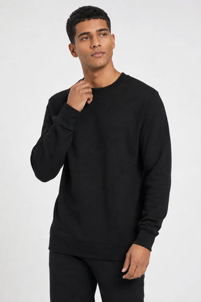Blusa de Moletom Flanelado Gola Redonda