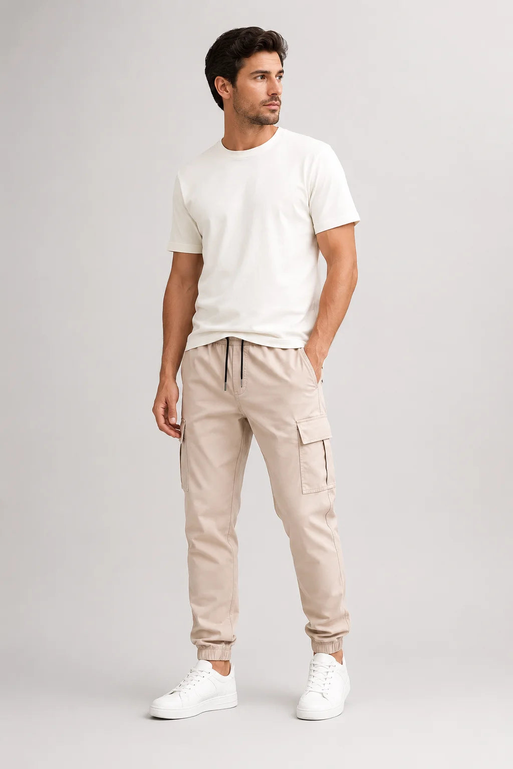 Calça Cargo Jogger Cáqui