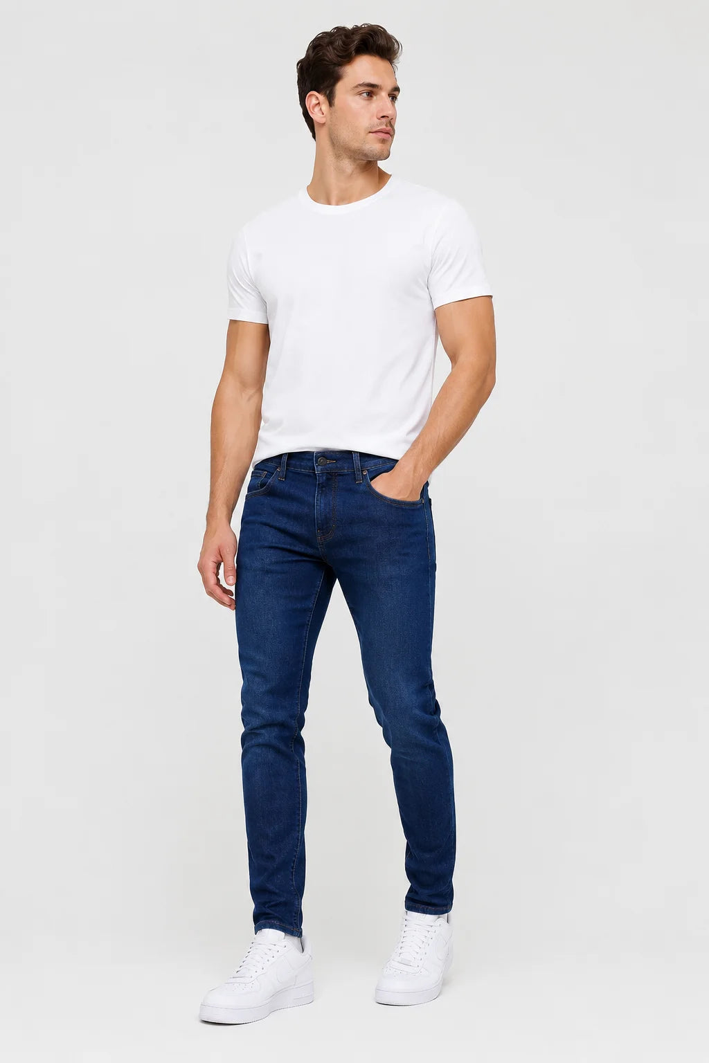 Calça Jeans Skinny Azul Escuro