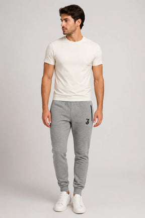 Calça Jogger Moletom Cinza Mescla