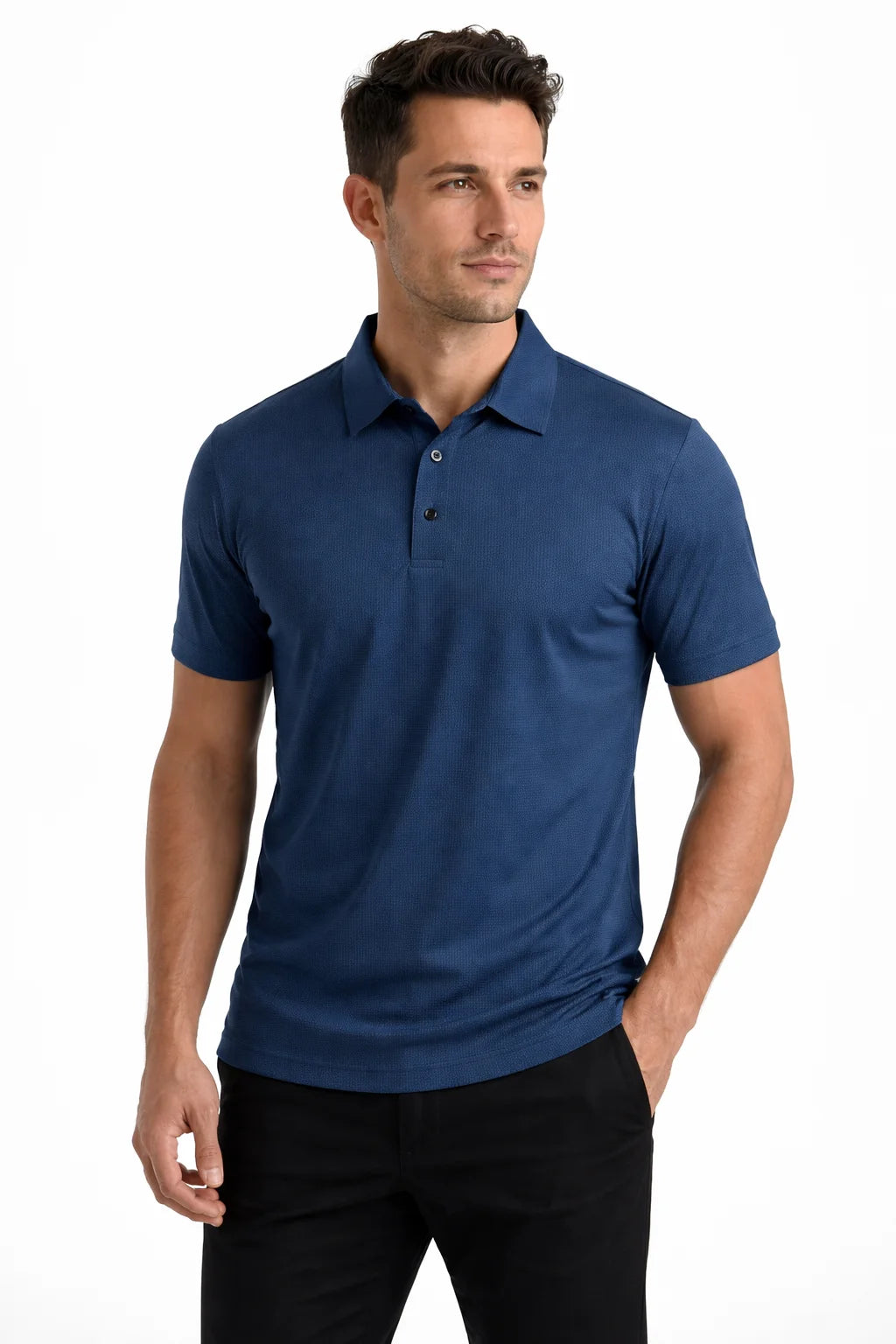 Camisa Polo Malha Gelada Preto