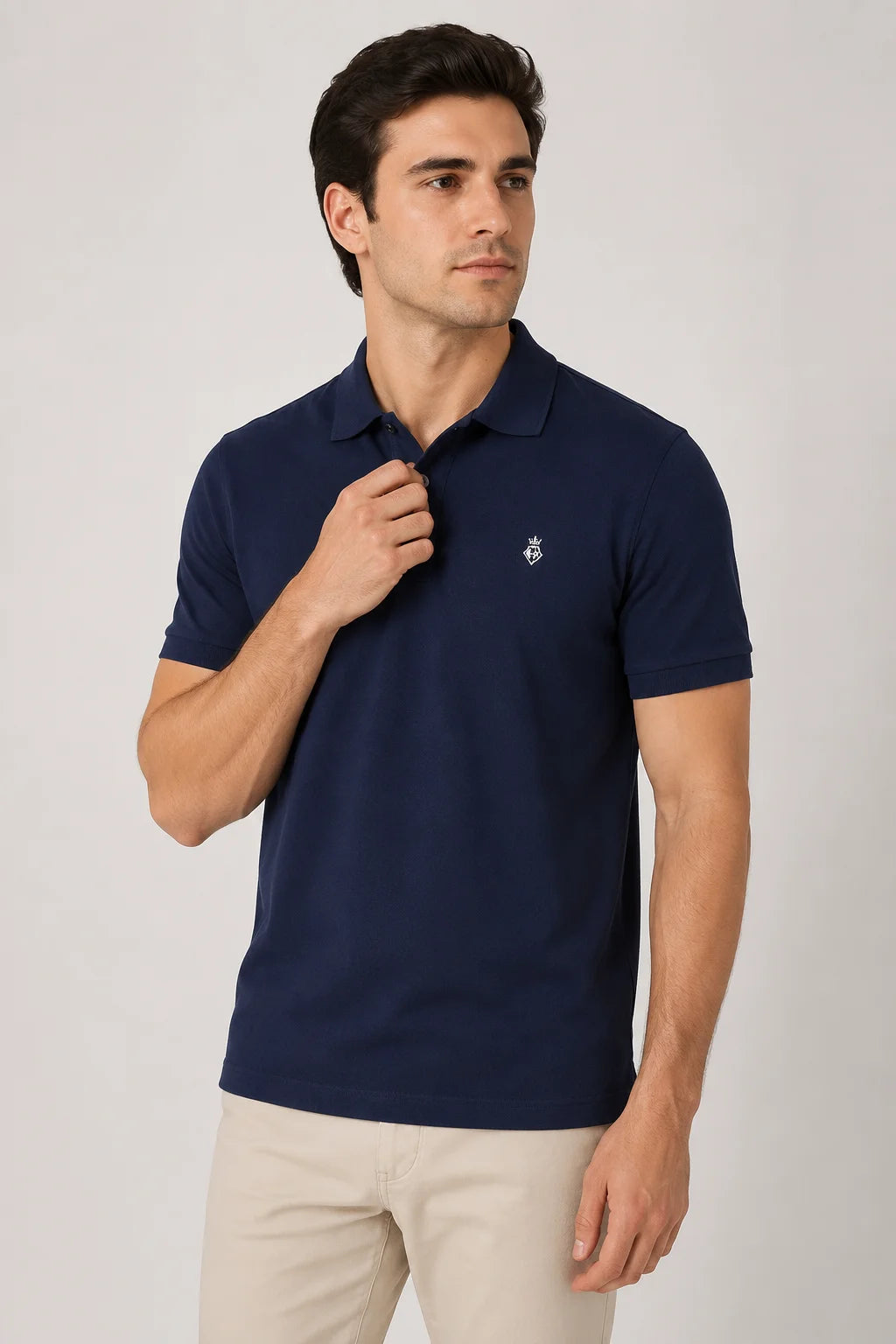 Camisa Polo Piquet Algodão Manga Curta