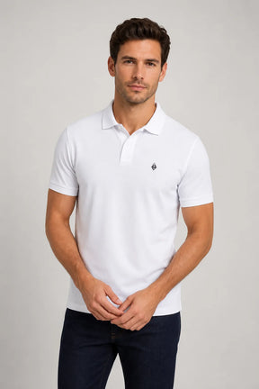 Camisa Polo Piquet Algodão Manga Curta