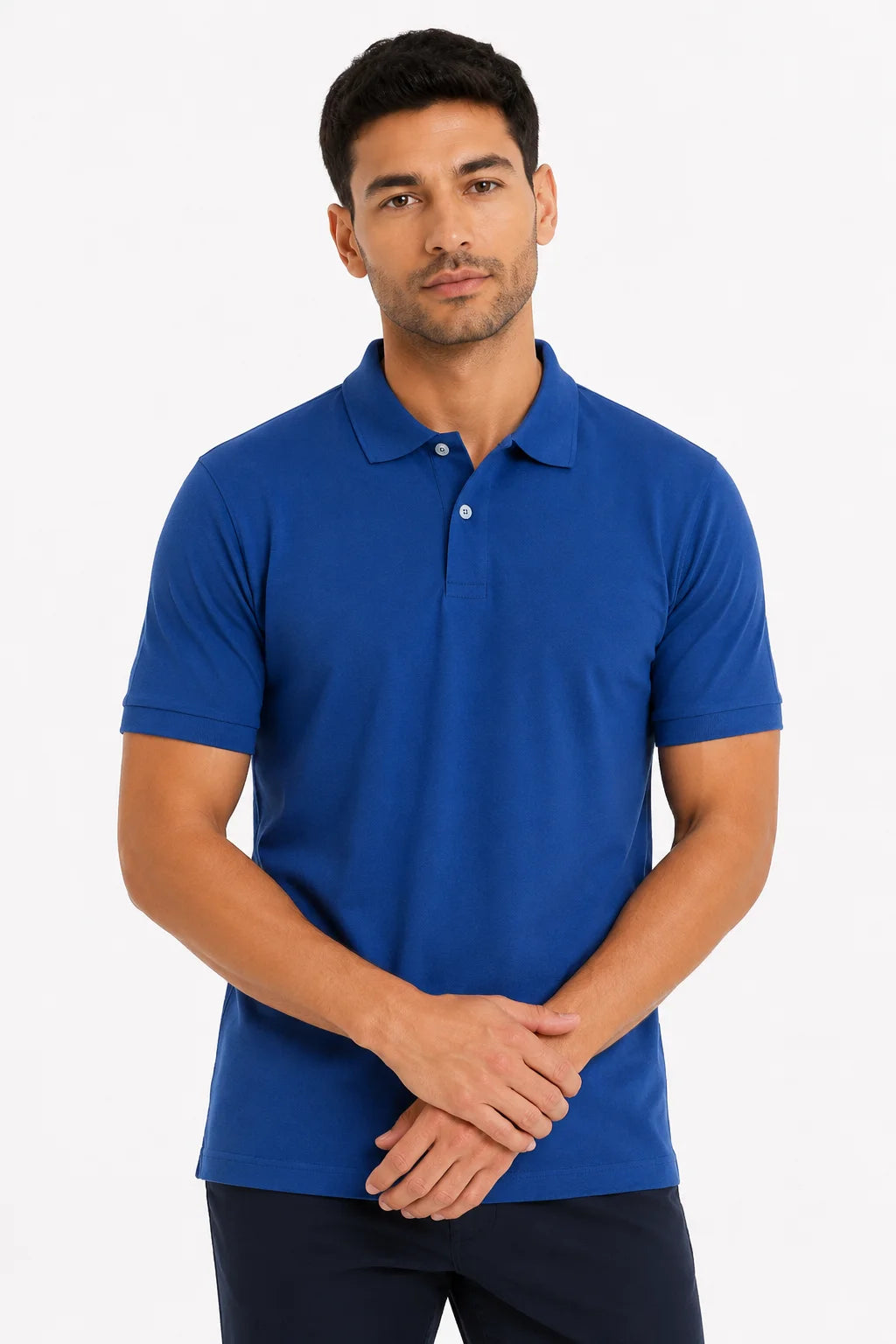 Camisa Polo Piquet Lisa Azul Royal
