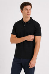 Camisa Polo Piquet Lisa Preto