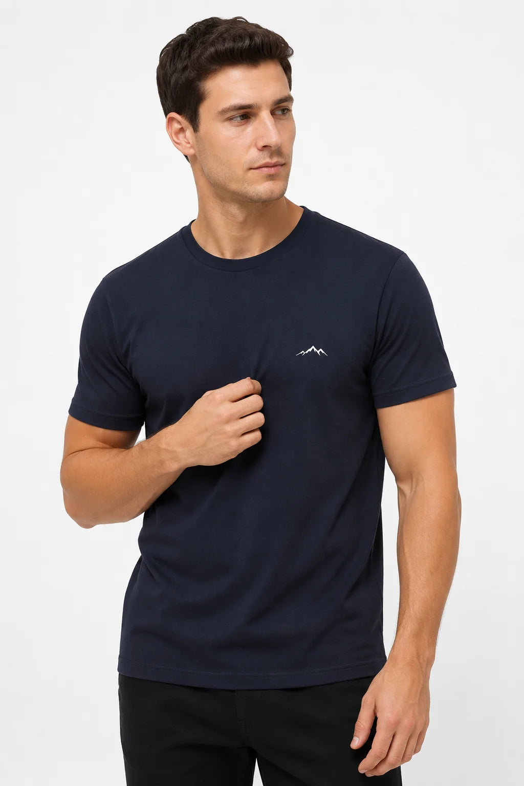 Camiseta Fio 30.1 Mountain Azul Marinho