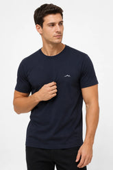 Camiseta Fio 30.1 Mountain Azul Marinho