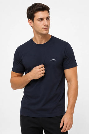 Camiseta Fio 30.1 Mountain Azul Marinho