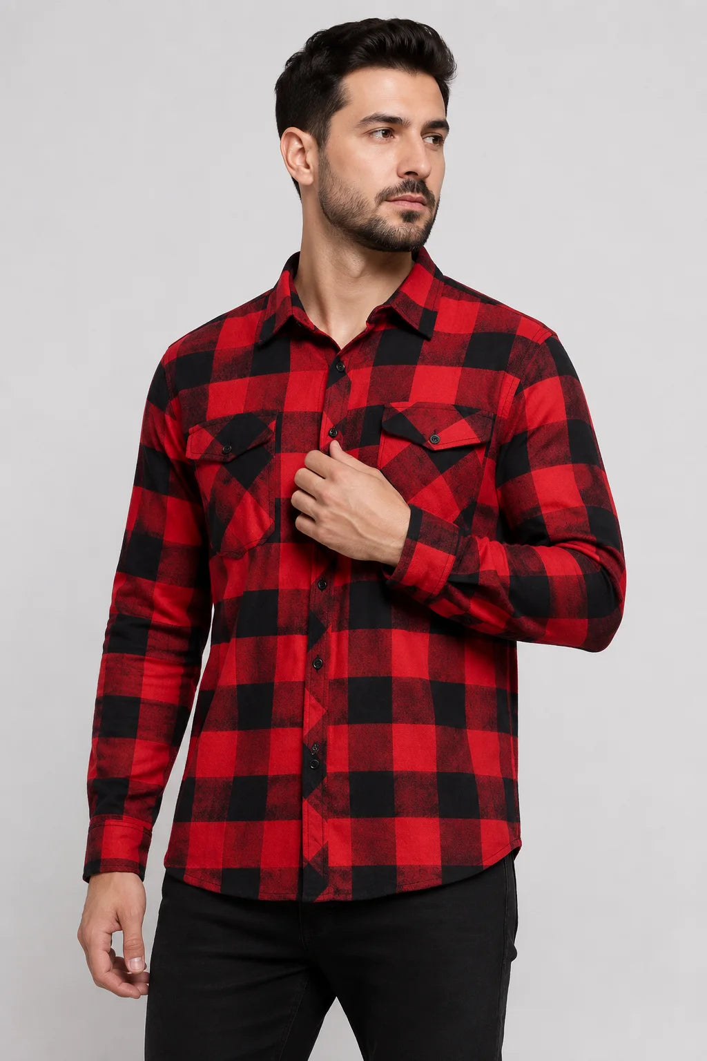 Camisa Flanela Xadrez Vermelho