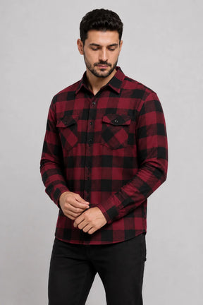 Camisa Flanela Xadrez Vermelho